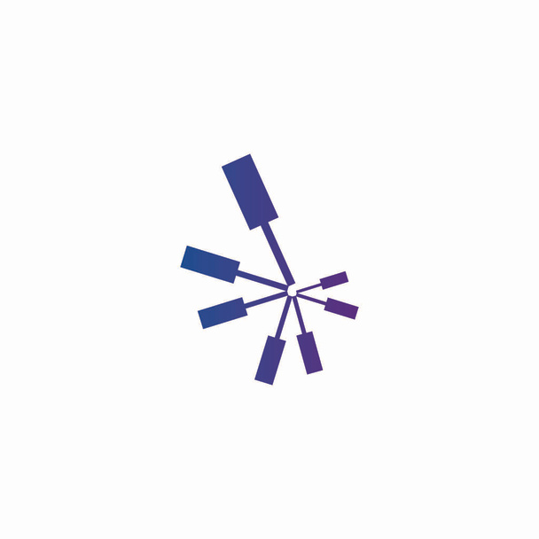 Δημιουργικό λογότυπο σπιράλ πολύχρωμο εικονογράφηση διάνυσμα - Διάνυσμα, εικόνα