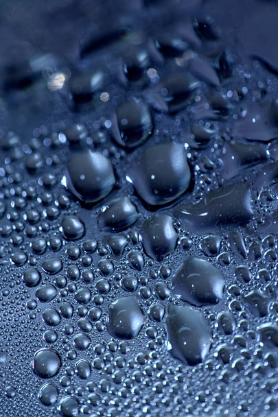 Капли воды макро фон современного высокого качества печати - Фото, изображение