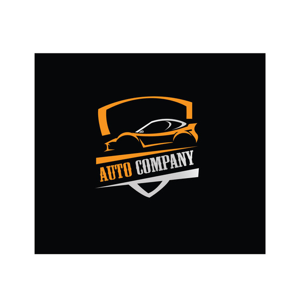 car company logo color illustration, vector design emblem - Vector, Image