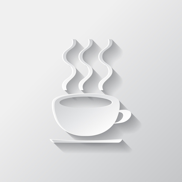 Hot drink web icon - Vector, Image