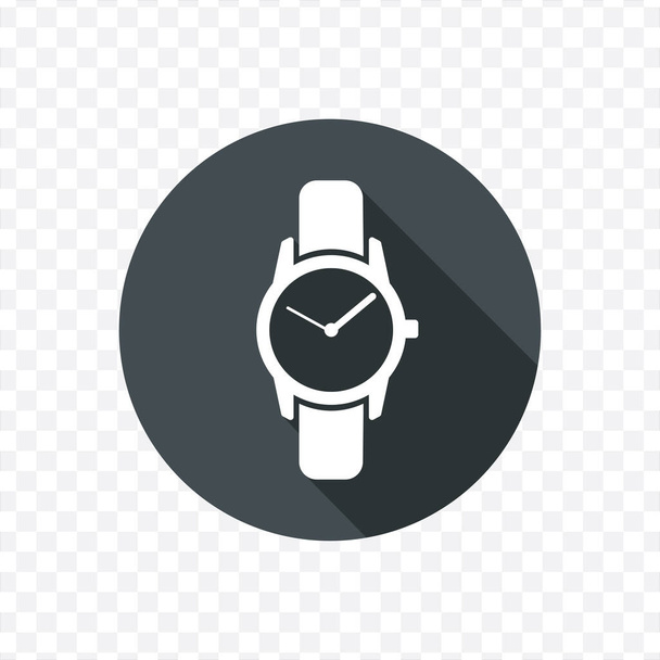 Vector image. Icon of a clock. Black and white image. - Vector, Image