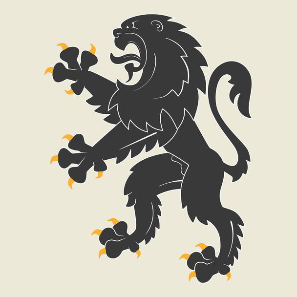 heraldický lev - Vektor, obrázek