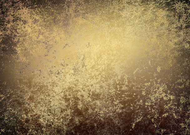 Golden Abstract decoratieve papieren textuur achtergrond voor kunstwerken - Illustratie - Foto, afbeelding