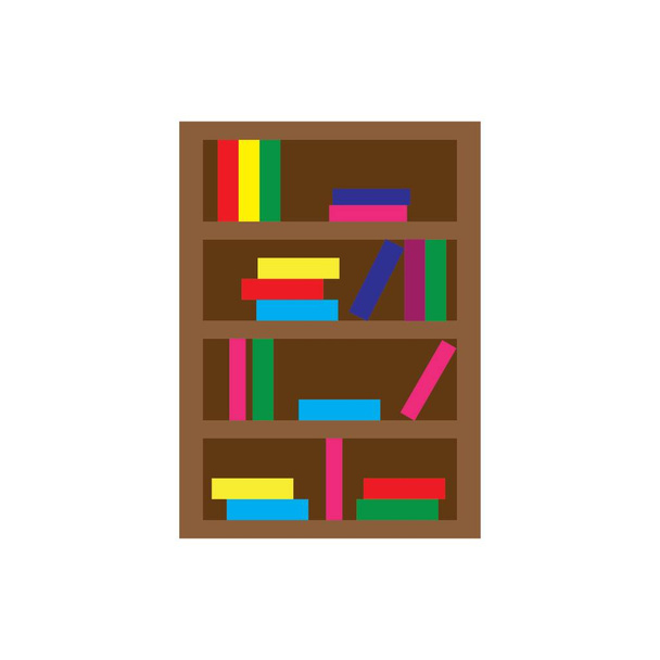 ilustración icono de color librería. diseño vectorial - Vector, Imagen