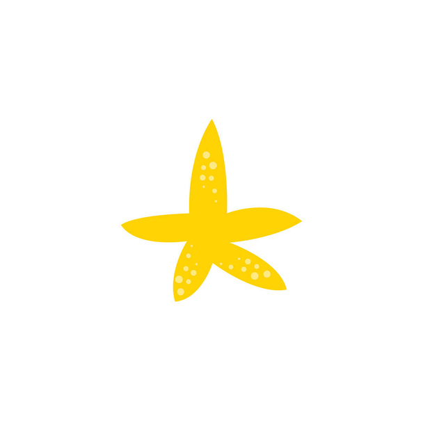 Tengeri csillag elszigetelt fehér - Vektor, kép