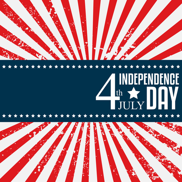 Cartel del día de la independencia. 4 de julio. Ilustración vectorial
 - Vector, imagen