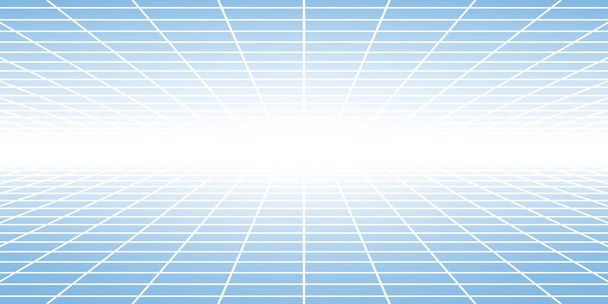 Αφηρημένη πλακάκια φόντο με προοπτική σε ανοιχτό μπλε χρώματα - Διάνυσμα, εικόνα