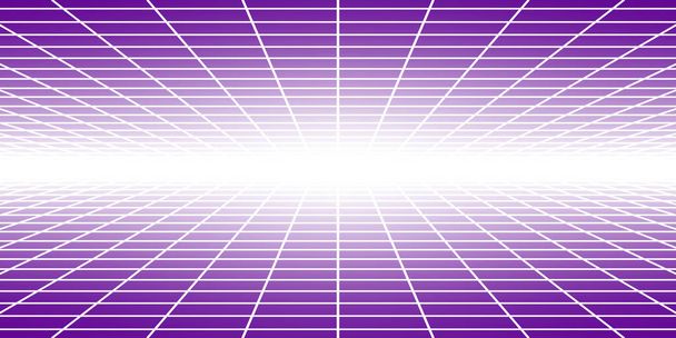 Fondo de baldosas abstracto con perspectiva en colores púrpura - Vector, imagen