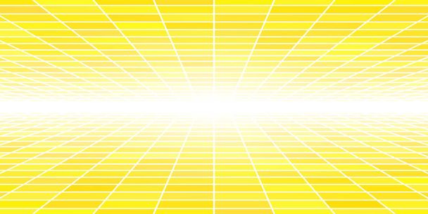 Abstract tiled background with perspective in yellow colors - Vector, Image