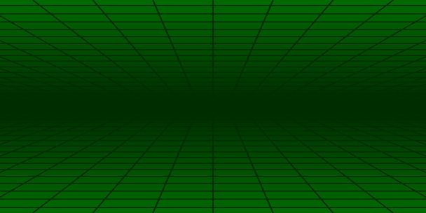 Yeşil renk perspektifli soyut fayanslı arkaplan - Vektör, Görsel