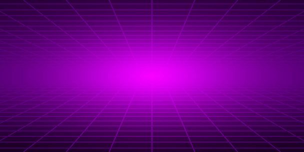 Streszczenie płytki tle z perspektywy w fioletowych kolorach - Wektor, obraz