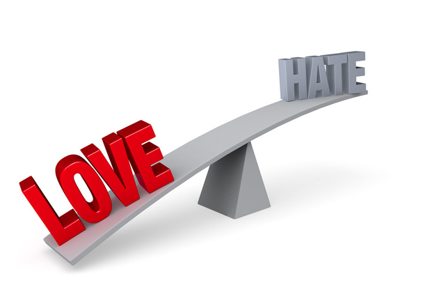 Liebe gegen Hass (Liebe gewinnt) - Foto, Bild