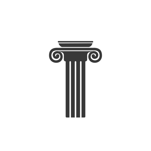 Значок рисунка вектора логотипа столбца - Вектор,изображение