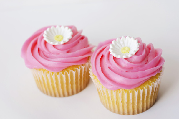 ピンクのカップケーキ - 写真・画像