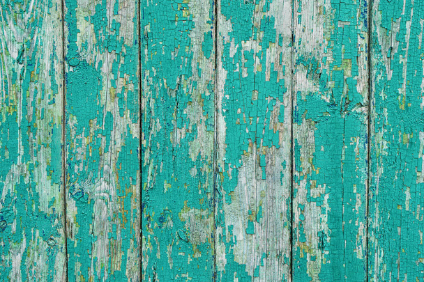 Plancas de madera pintadas azules como fondo o textura, patrón natural - Foto, Imagen