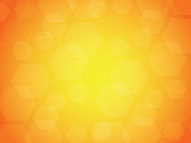 Abstrakte medizinische Muster oder Technologie Hintergrund mit Sechsecken, orangefarbenen Zahlen Vektor Hintergrund, Tapete mit Textur - Vektor, Bild