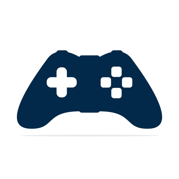 Joystick de juego o logo del controlador de dispositivo. Diseño del logo del juego, icono del joystick del juego. - Vector, Imagen