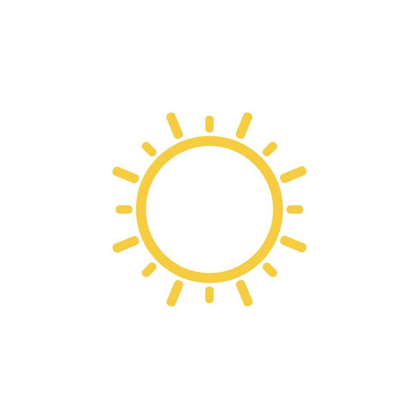 modello di icona vettoriale logo illustrazione sole - Vettoriali, immagini