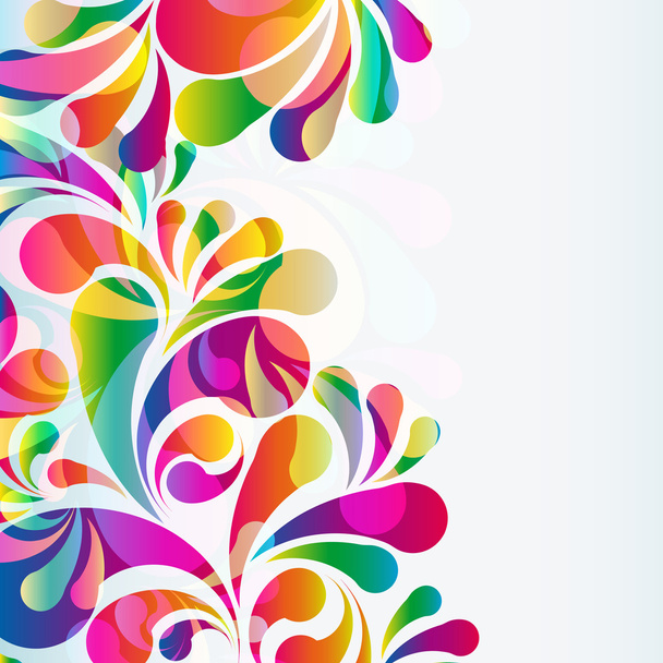 Abstract colorful arc-drop background. Vector. - Вектор, зображення