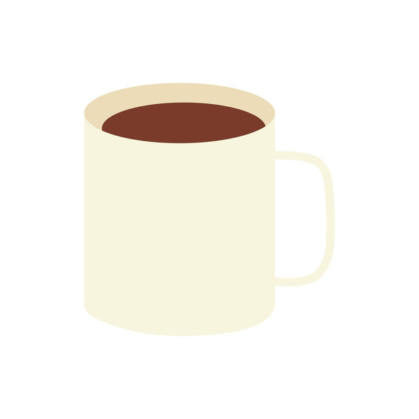 coffee mug fresh beverage icon isolated design - Vector, Image