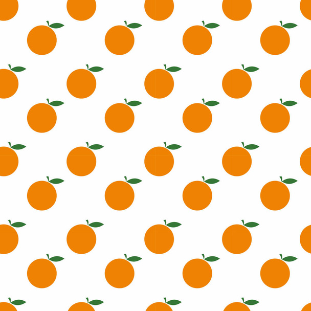 illusztráció vektor narancs zökkenőmentes minta - Vektor, kép