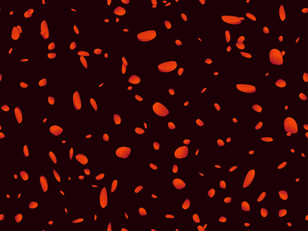 Padrão de células sanguíneas sem costura. Eritrócitos e leucócitos e moléculas de hemoglobina. Sangue numa artéria ao microscópio. Ilustração vetorial - Vetor, Imagem