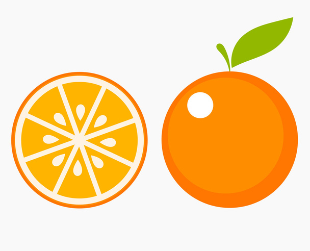 Orange fruit slice - Вектор,изображение
