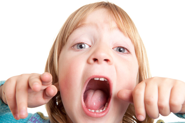 Shout child scream isolated - Fotografie, Obrázek
