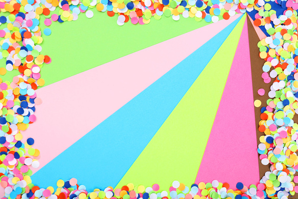 Confetti on colorful background - Photo, Image