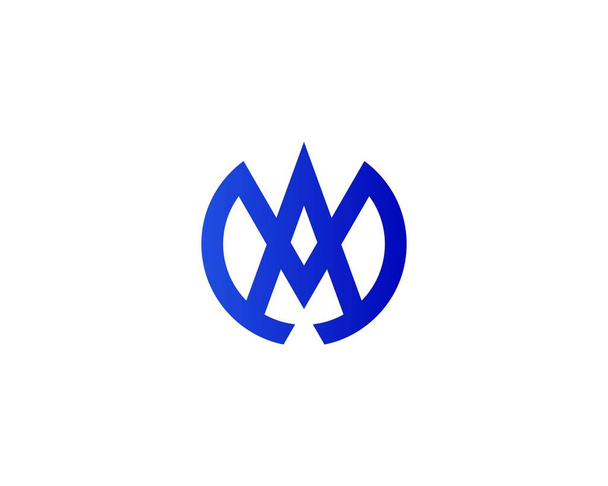MA AM letter logo ontwerp vector template - Vector, afbeelding