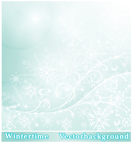 Winter background - Wektor, obraz