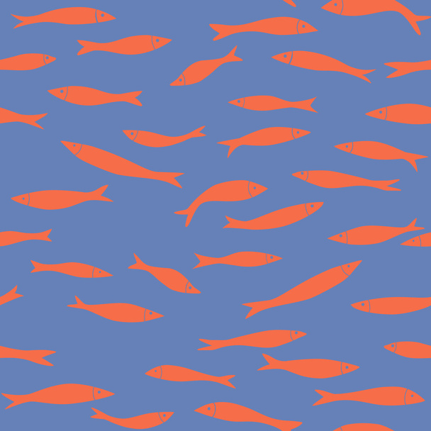 seamless fish - Vektor, kép