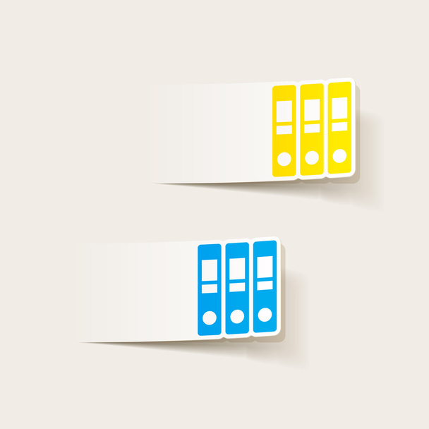 Design element: folder - Διάνυσμα, εικόνα