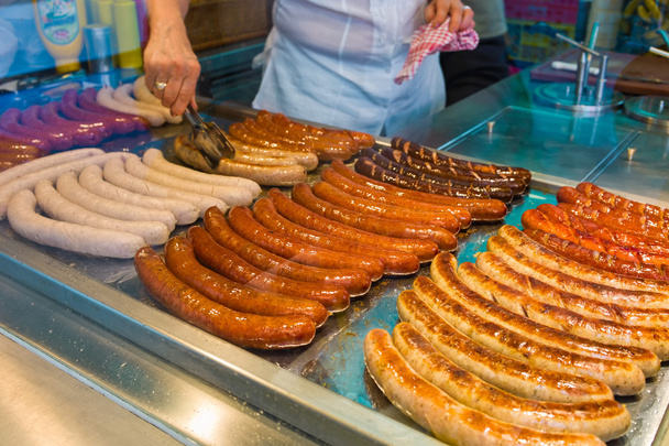 Sausages in a fast food - Фото, зображення