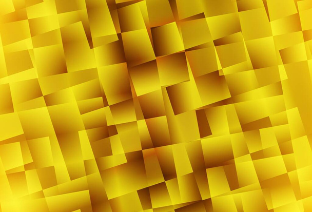 Dark Yellow vector abstract mosaic backdrop. A completely new color illustration in a polygonal style. Polygonal design for your web site. - Vector, Image
