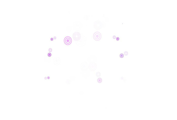 Светло-фиолетовый векторный фон с пятнами. Размытый декоративный дизайн в абстрактном стиле с пузырьками. Шаблон для рекламы, листовок. - Вектор,изображение
