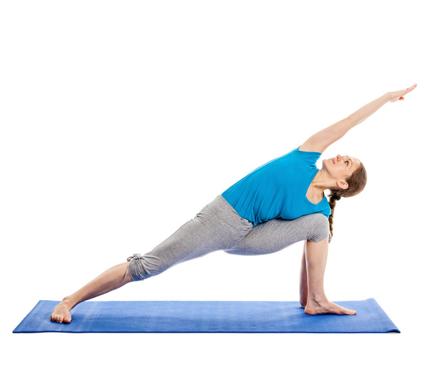 Yoga - young beautiful woman doing yoga asana excerise - Foto, afbeelding