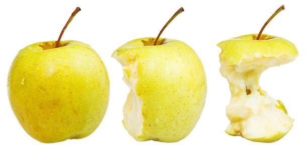 noyau et pomme dorée délicieuse entière
 - Photo, image