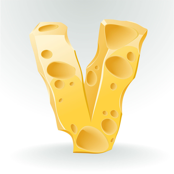 Cheese vector ABC. - Vektor, obrázek