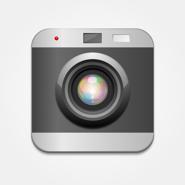 Smart gray camera - Vektori, kuva