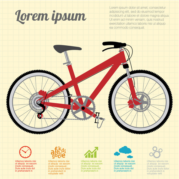 The mounting bicycle. - Vector, Image