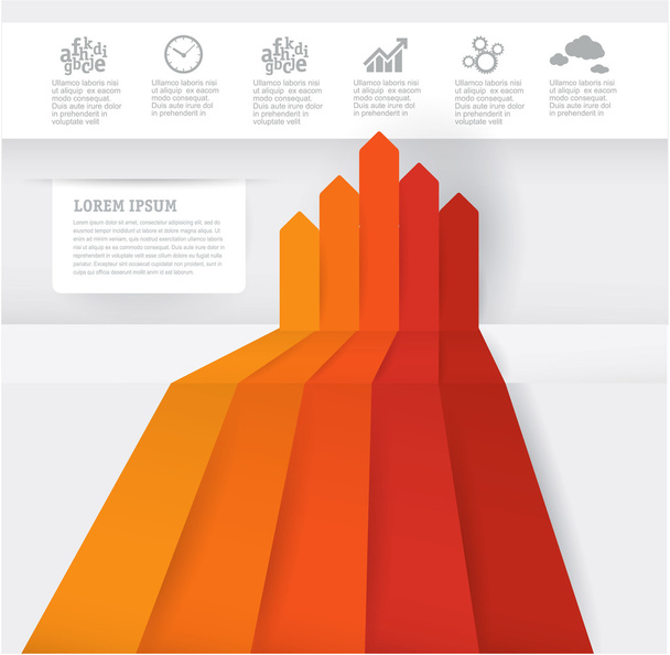 Infographic chart template. - Vector, Image