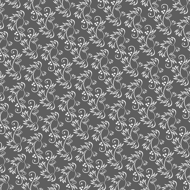 Naadloos mooie zwarte abstracte patroon onder het behang. Vectorachtergrond - Vector, afbeelding