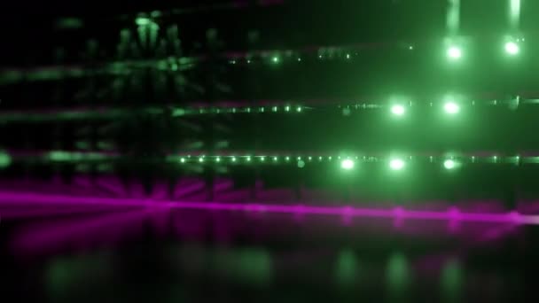 Nahtlose Schleife abstrakter Hintergrund mit Licht Lecks und Blitze - Filmmaterial, Video