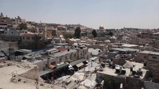 Vista della vecchia Gerusalemme dall'alto. Israele. - Filmati, video