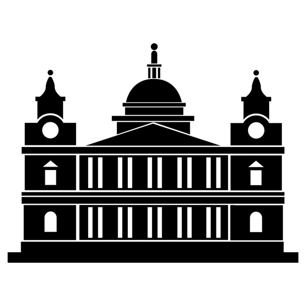 Векторная иллюстрация Лондонского собора Святого Павла
 - Вектор,изображение