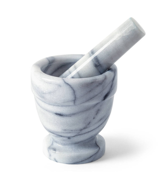 Marble Stone Mortar and Pestle Cut Out. - Photo, Image