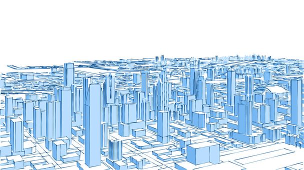 architecture urban landscape 3d rendering - Photo, Image