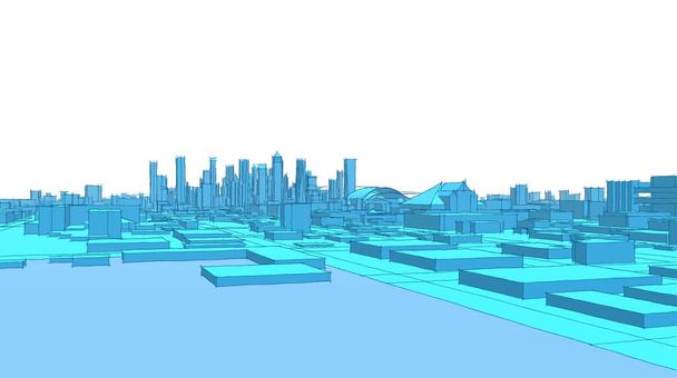 архітектура міський пейзаж 3d візуалізація
 - Фото, зображення
