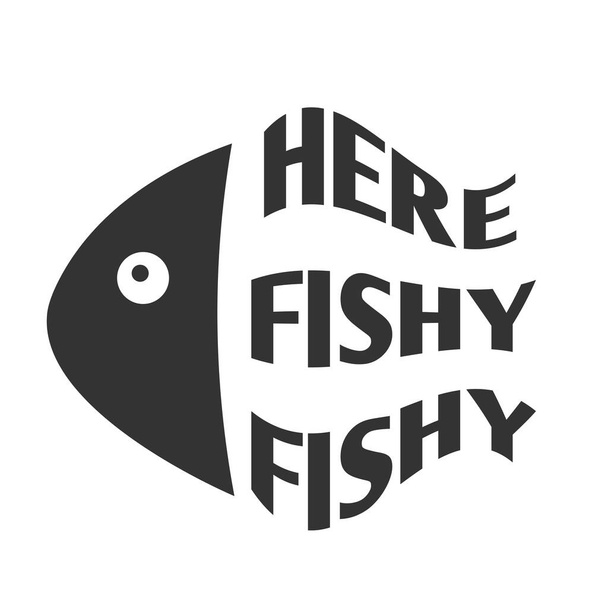 Αστεία Fishing Quote, Τυπογραφία σχεδιασμό για εκτύπωση ή χρήση ως αφίσα, κάρτα, φυλλάδιο ή T Shirt - Διάνυσμα, εικόνα